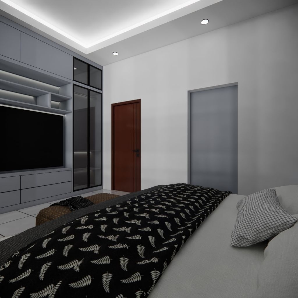 Exmud Living interior custom furniture lemari pakaian wardrobe walk in closet Mr Ch