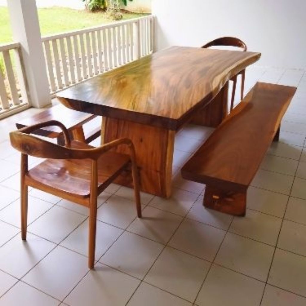 meja trembesi modern,meja trembesi kekinian