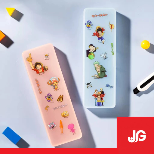DELI TEMPAT PENSIL STIKER ONE PIECE / KOTAK PENSIL SEKOLAH KARAKTER ONE PIECE / DELI PENCIL CASE ONE