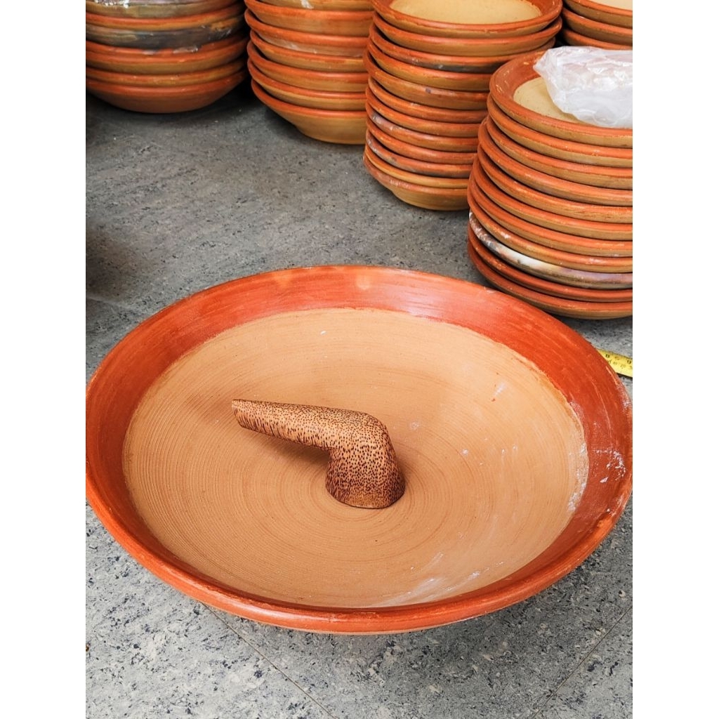 cobek/cowek tanah liat jumbo 47cm