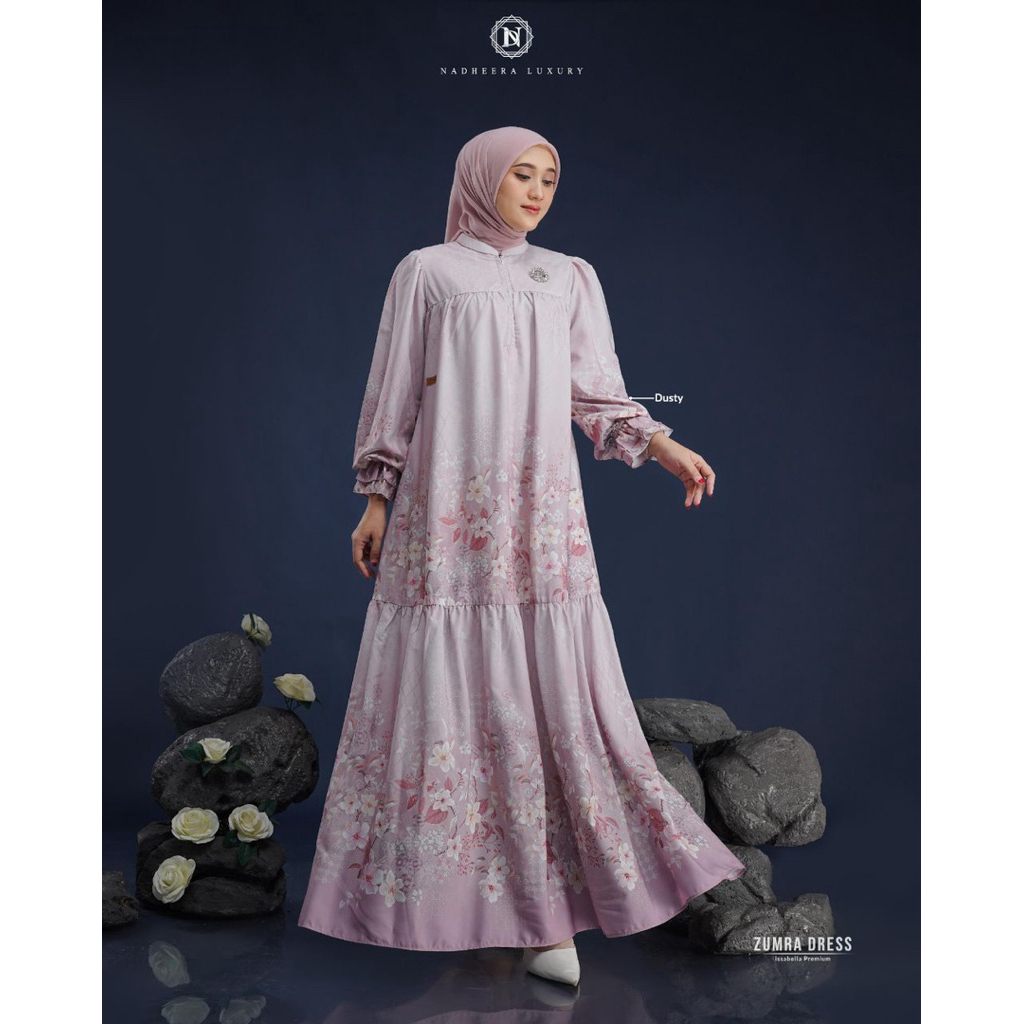 ZUMRA DRESS NADHEERA LUXURY MOTIF BUNGA / ZUMRA DRESS / GAMIS ISABELLA PREMIUM
