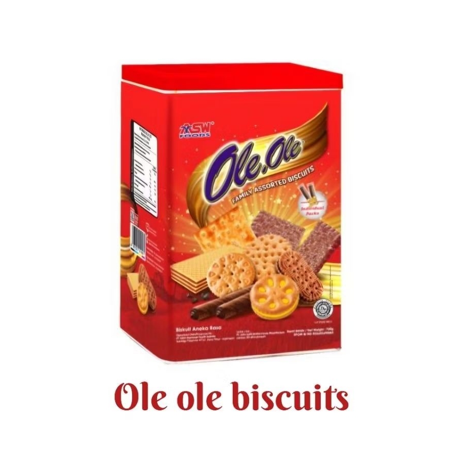 Ole ole family assorted biscuits 600gram kaleng