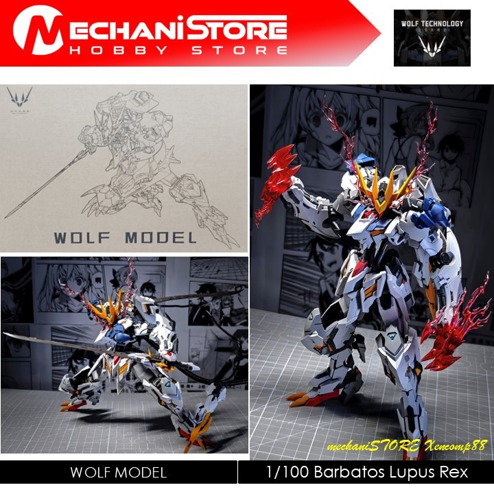 WOLF MODEL MG 1/100 Barbatos Lupus Rex Model Kit