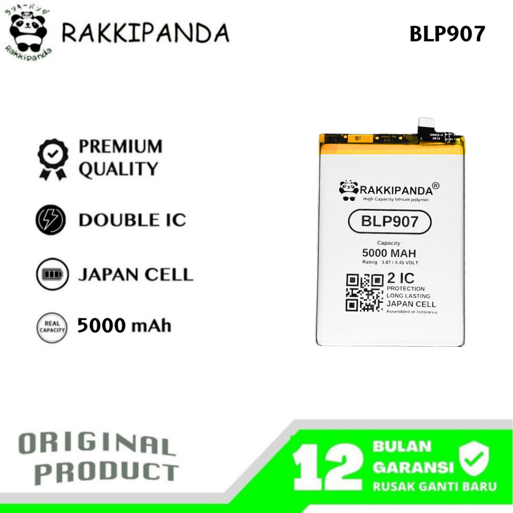 RakkiPanda - BLP907 A96 5G / F21 Pro / Reno 7 4G / Reno 7Z / Reno 8 4G / Reno 8 Lite / Reno 8Z 5G Ba