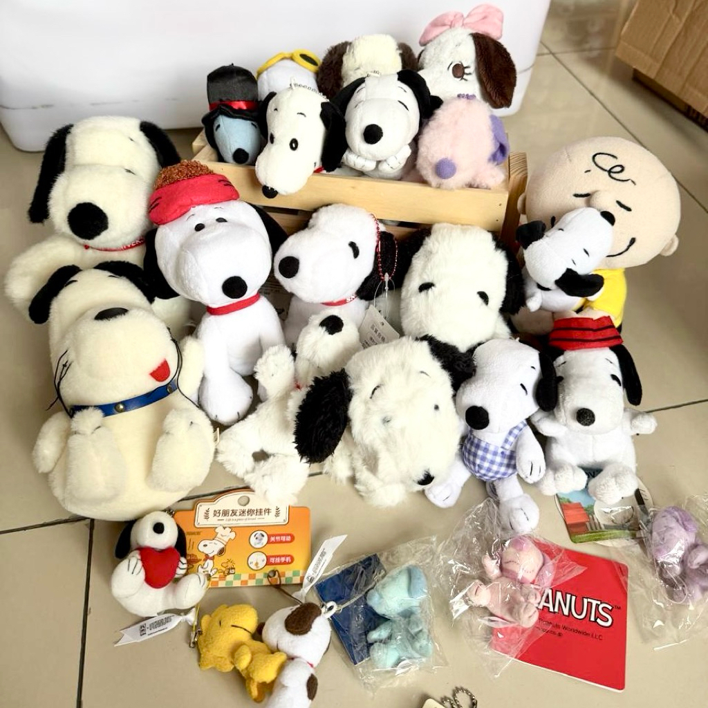 peanuts snoopy charlie / boneka snoopy original