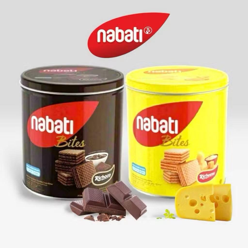 Wafer Nabati Rechese/Richoco Chocolate 1 dus isi 6 Kaleng 240Gram