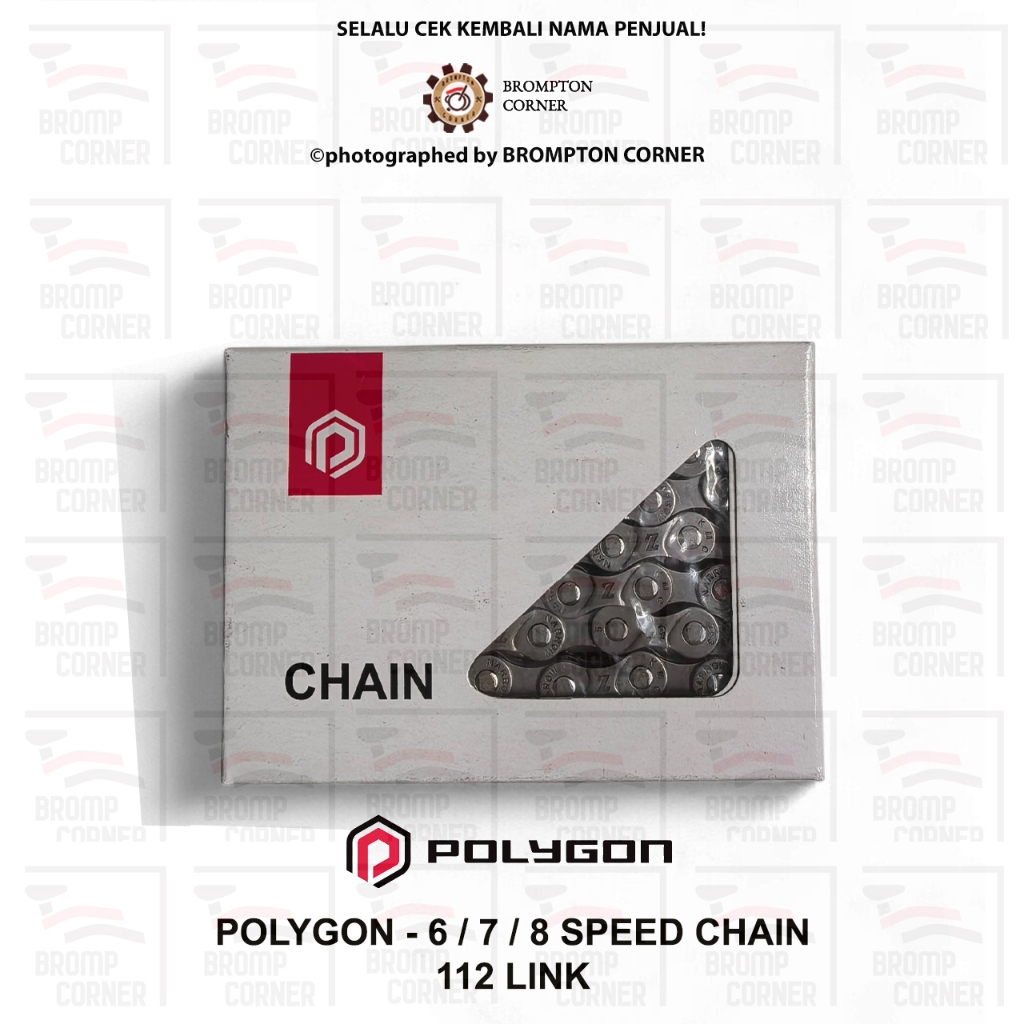 POLYGON - CHAIN / RANTAI SEPEDA UNTUK 6/7/8 SPEED - 112 LINK