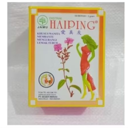 Jamu Pelangsing Haiping Khusus wanita isi 24 sachet/ Haiping Original BPOM