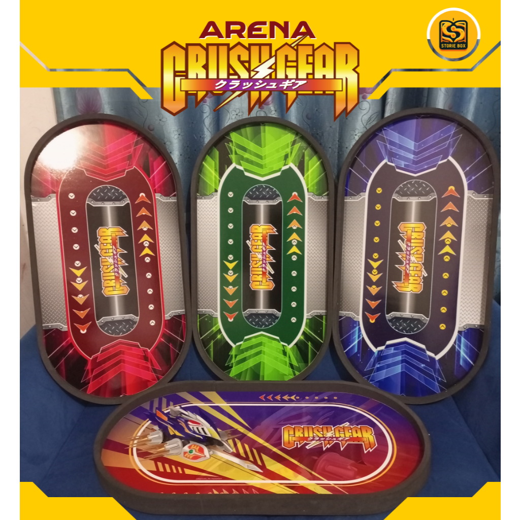Crush Gear Battle Arena 80x40 cm - Professional Stadium Field for Crush Gear Turbo