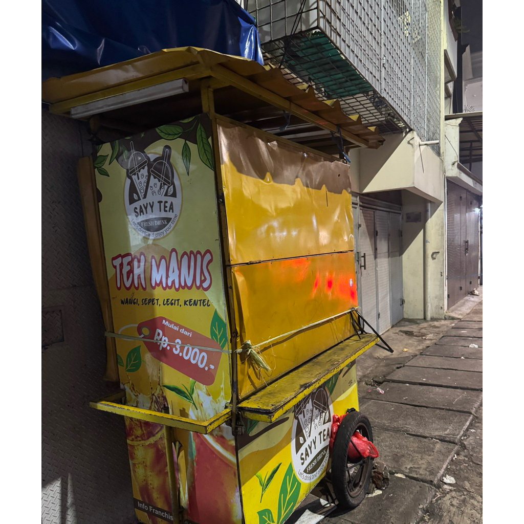 Gerobak es teh solo bekas second