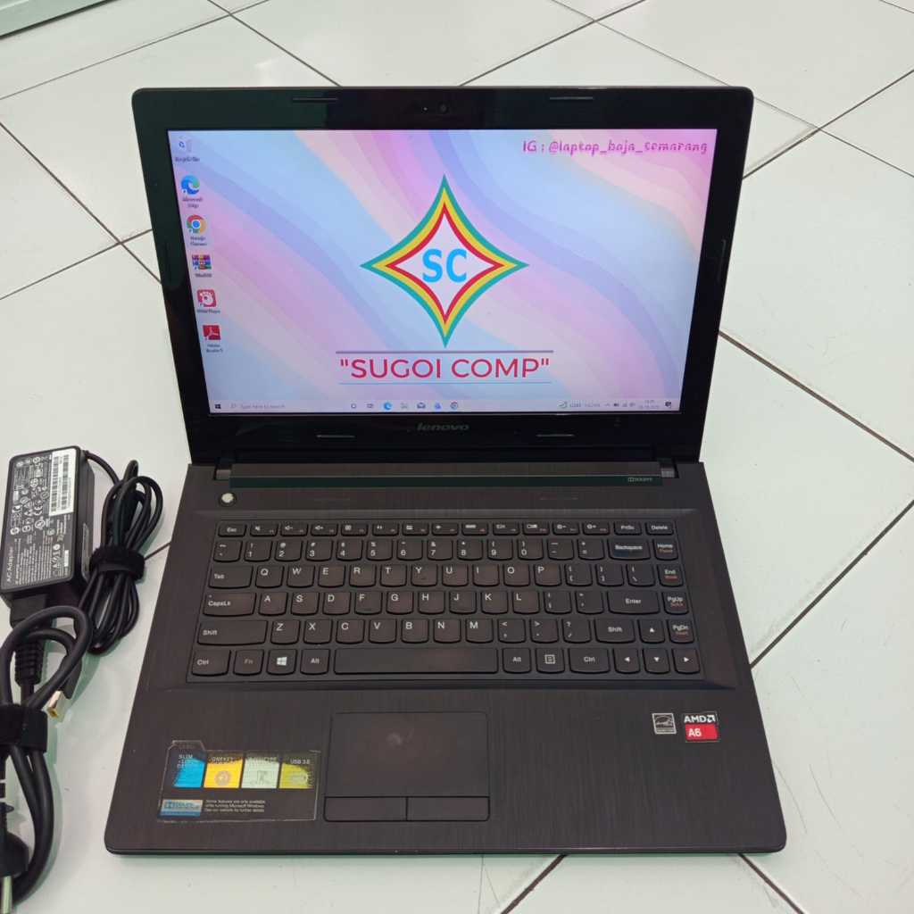 Laptop Lenovo G40-45 amd a8 6410 Ram 6gb ssd 128gb Hemat Bergaransi