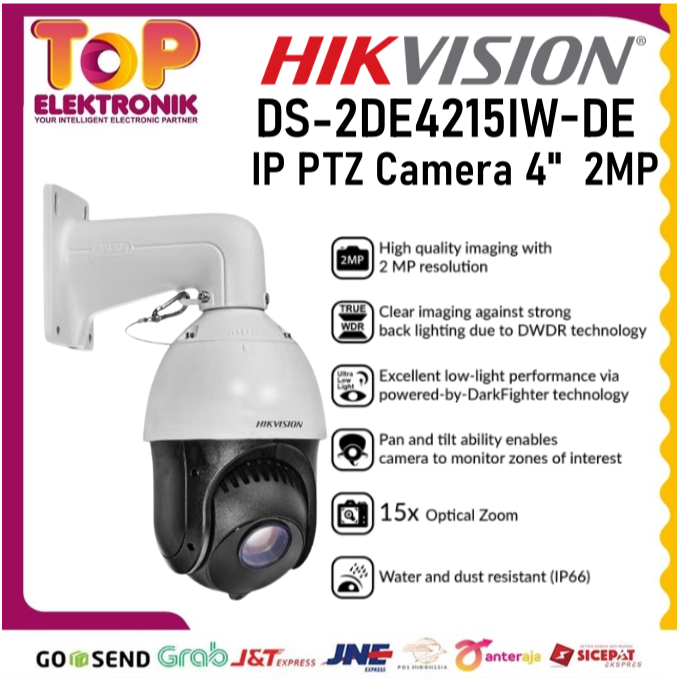 Ip Cam PTZ 15x Zoom HIKVISION 2DE4215IW-DE 2MP
