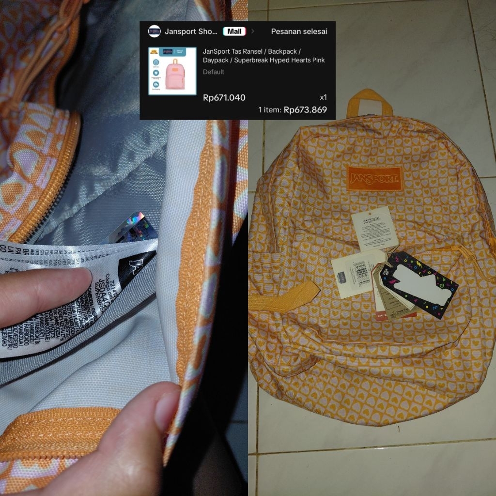 preloved tas jansport ori