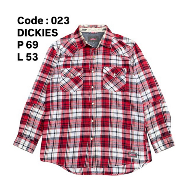 Kemeja motif Dickies