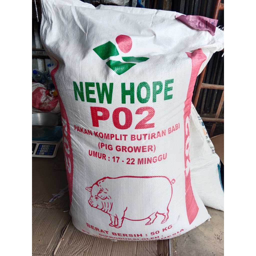 Pur Babi PO2 New Hope Pakan Penggemukan Ayam 1 KG