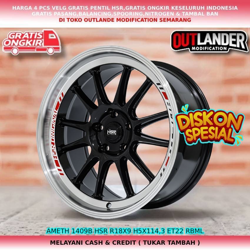Velg Racing Model Venom r18 Cocok Buar Mobil Innova Zenix| Civic Turbo| Crv| Innova Reborn| Venturer