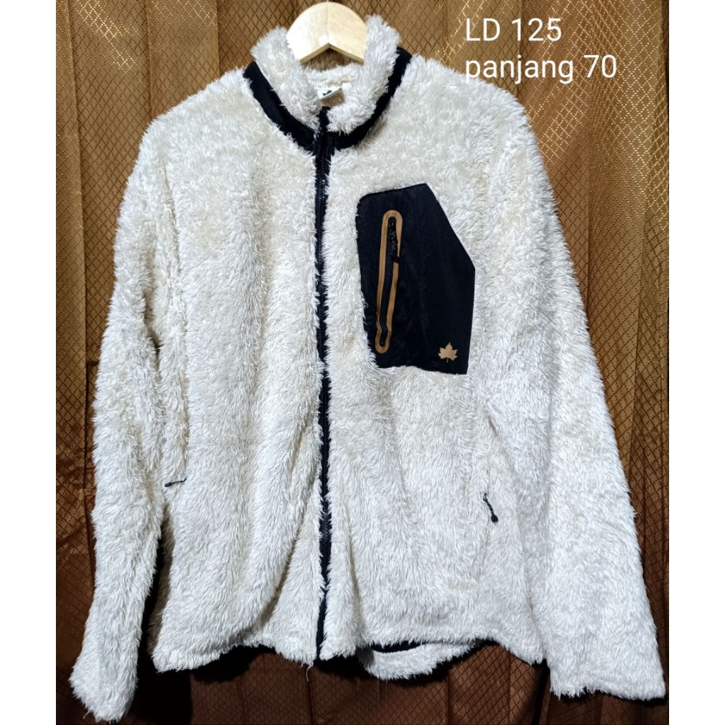 jaket bulu sherpa putih jaket winter bulu sherpa putih jaket musim dingin bulu sherpa jaket sherpa l
