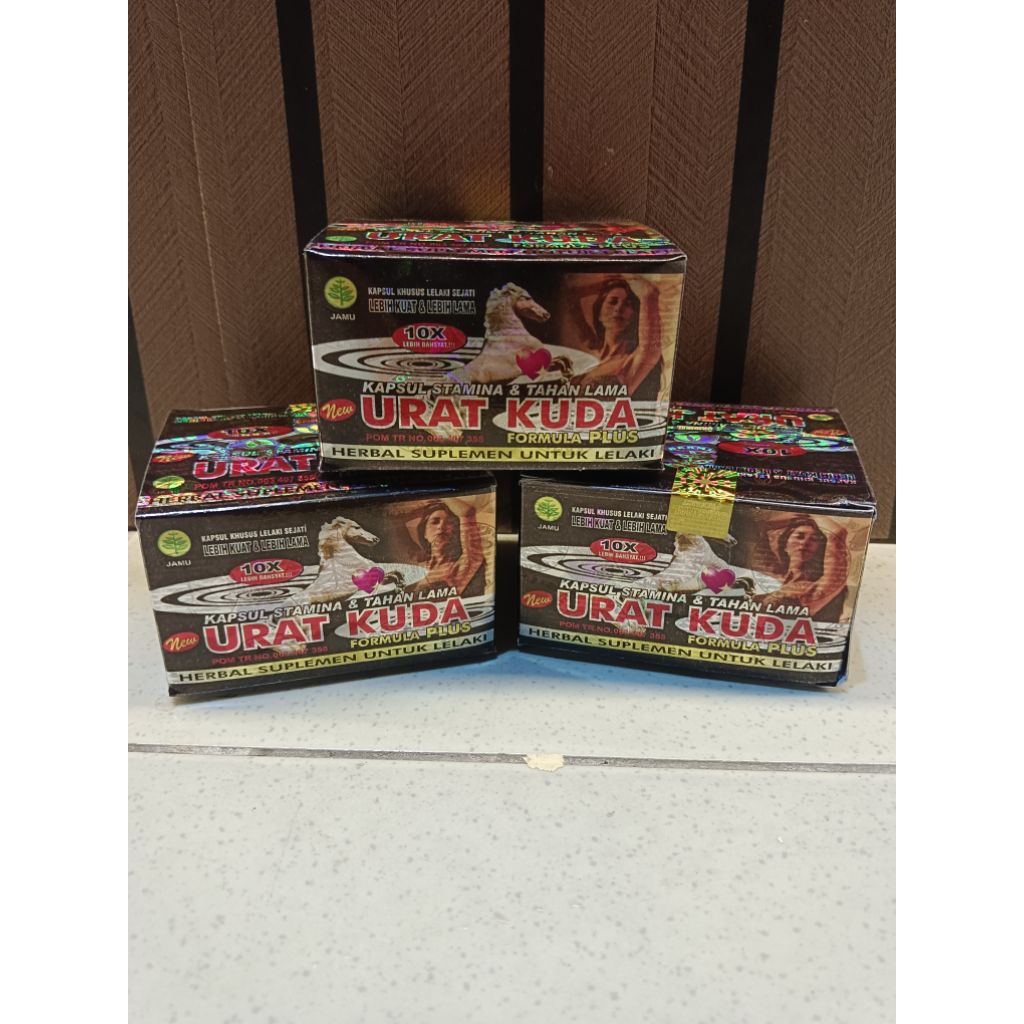 Suplemen Urat Kuda Kapsul 10x Original - Membantu Menambah Stamina Pria Dewasa