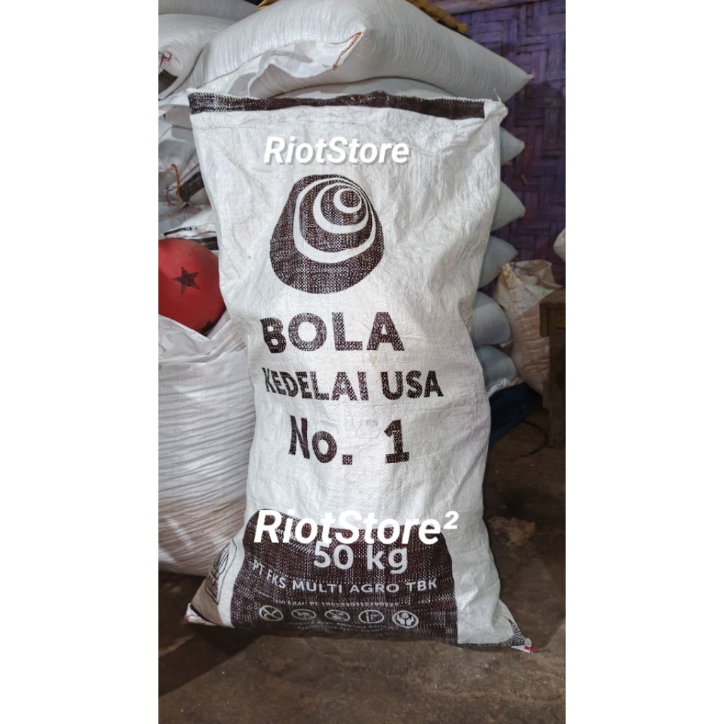 Karung50kgBekasKedelaiTebalCocokuntukwadahHasilPanen