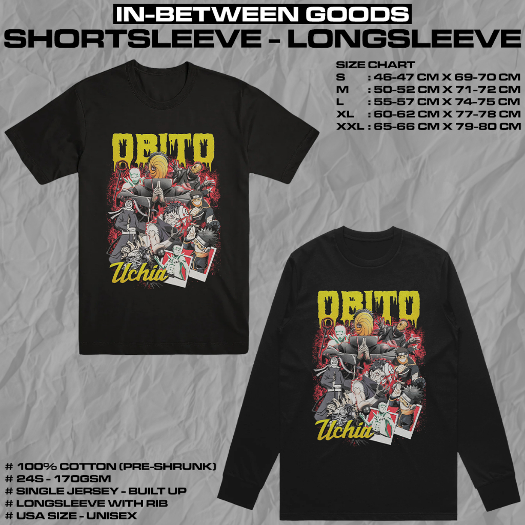 NARUTO - OBITO | T-SHIRT | LONGSLEEVE | ANIME MERCH