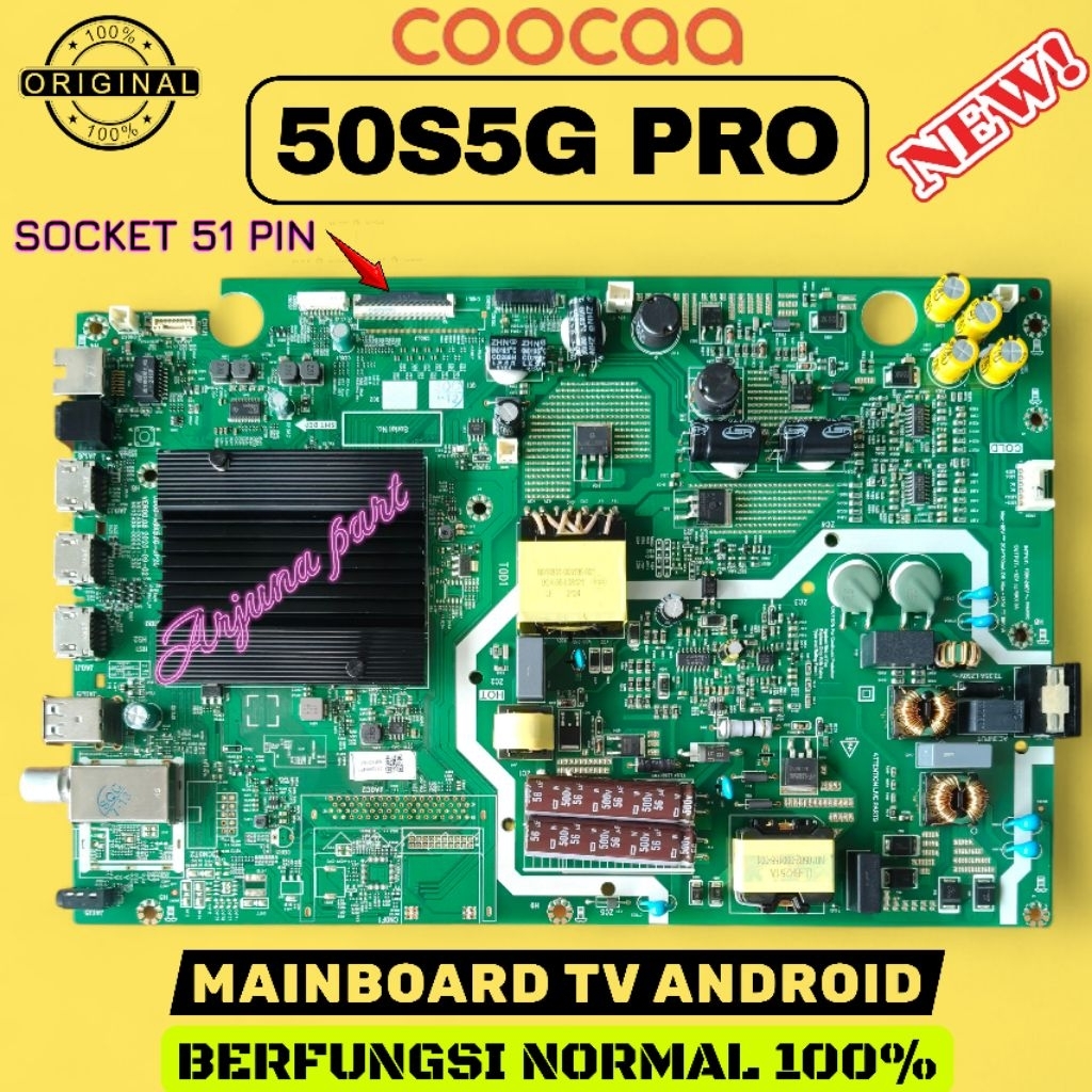 MB TV COOCAA 50S5G PRO / MAINBOARD TV COOCAA 50S5G PRO / MESIN TV COOCAA 50S5G PRO / MODUL TV COOCAA