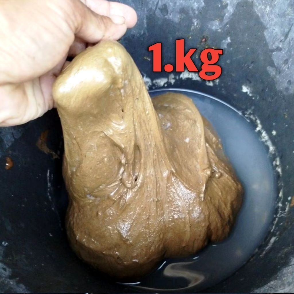 pulut burung super lengket 1,kg warna coklat ranting