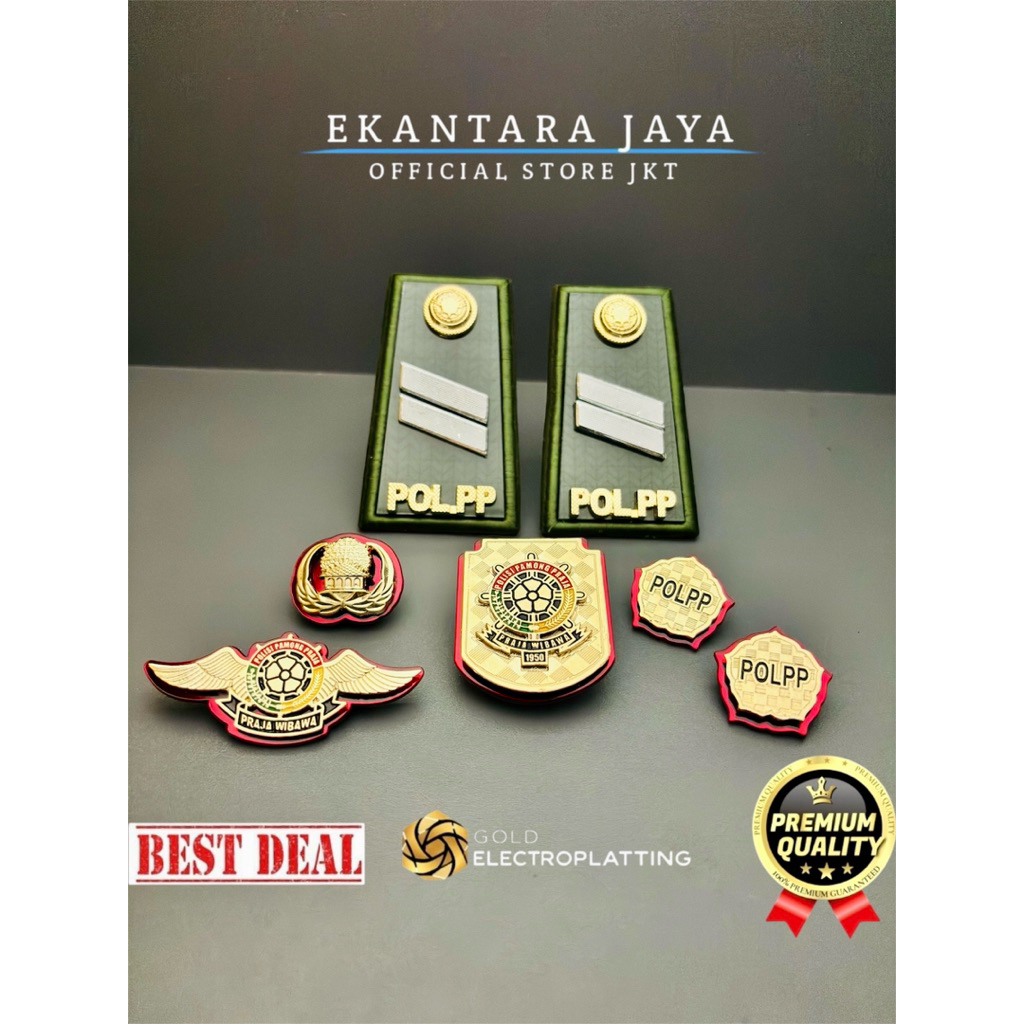 Set Atribut Lengkap PDH SATPOL PP Golongan 2B Ekslusif Premium Delta Original