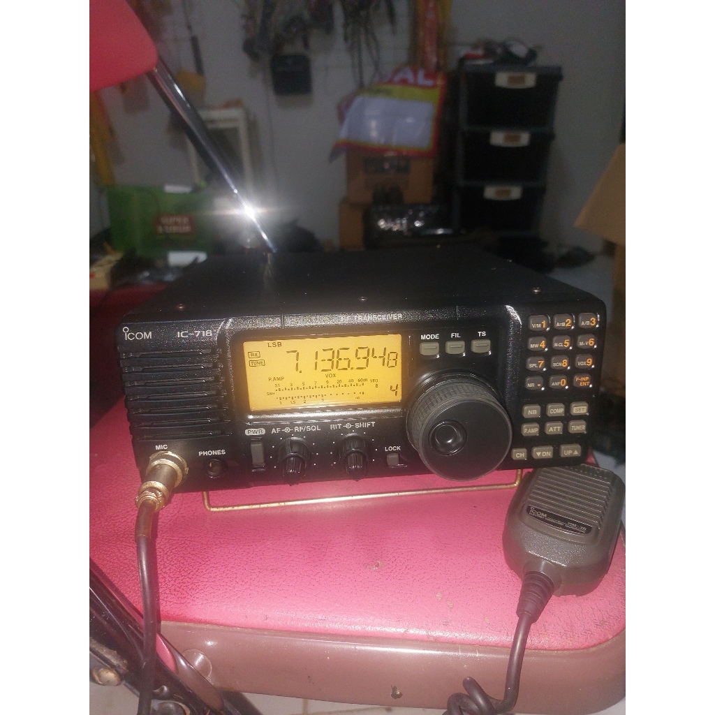 RADIO HF ALL BAND ICOM IC718 RADIO ANTAR BENUA RIG SSB ICOM 718 SECOND MULUS DAN NORMAL