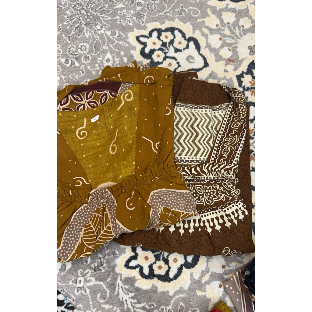 BUNDLING 2 DASTER FUJI (ALUNA MAHOGANY + NABILA MUSTARD) || BY CAMELLIA BOUTIQUE 99