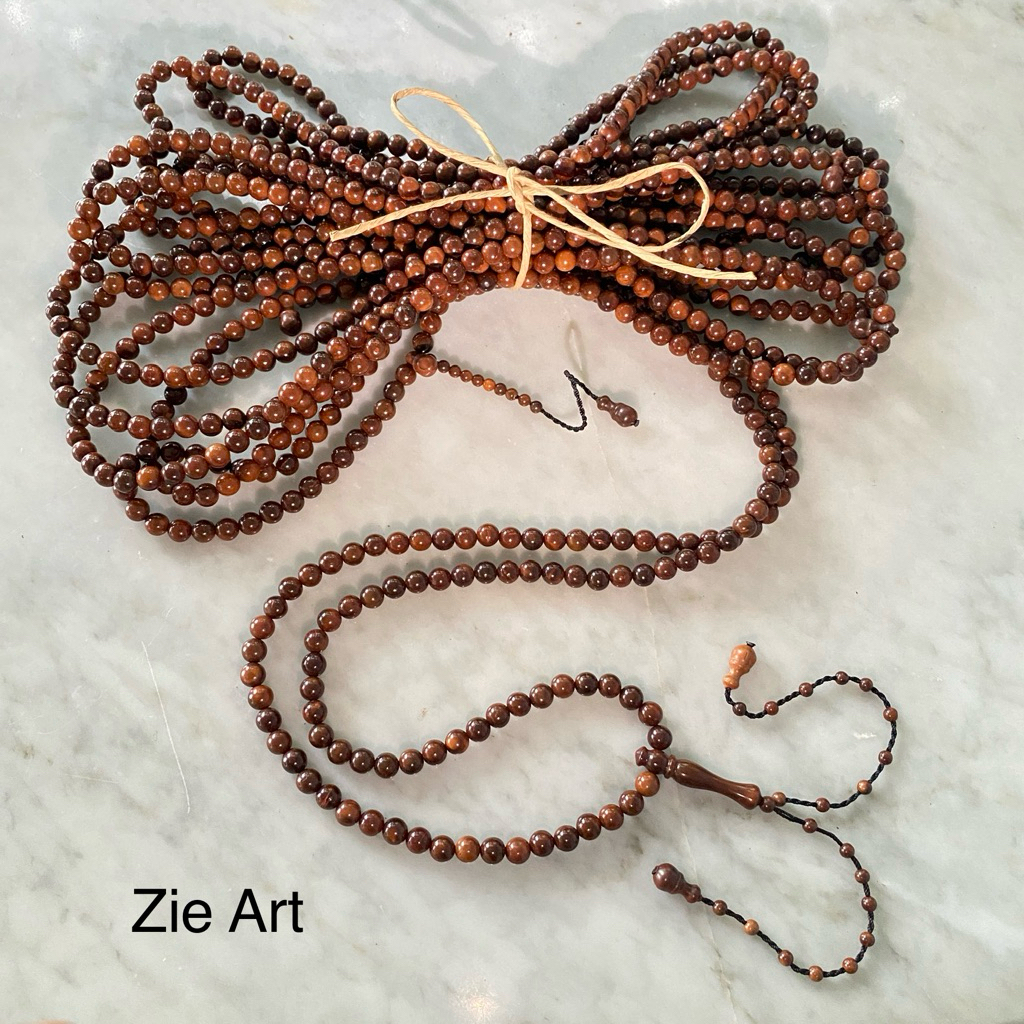 Tasbih Kokka 1000 Butir 7mm Kaukah Asli | Tasbih Tarekat / Wirid Panjang | Kayu Kokka Original