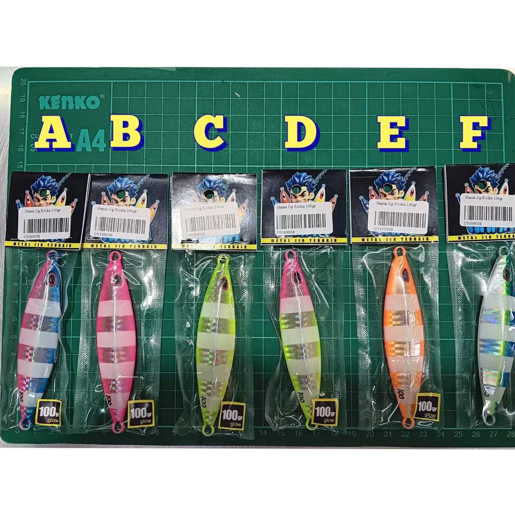 Metal Jig 100 gram 10 cm GID Hama Umpan Pancing