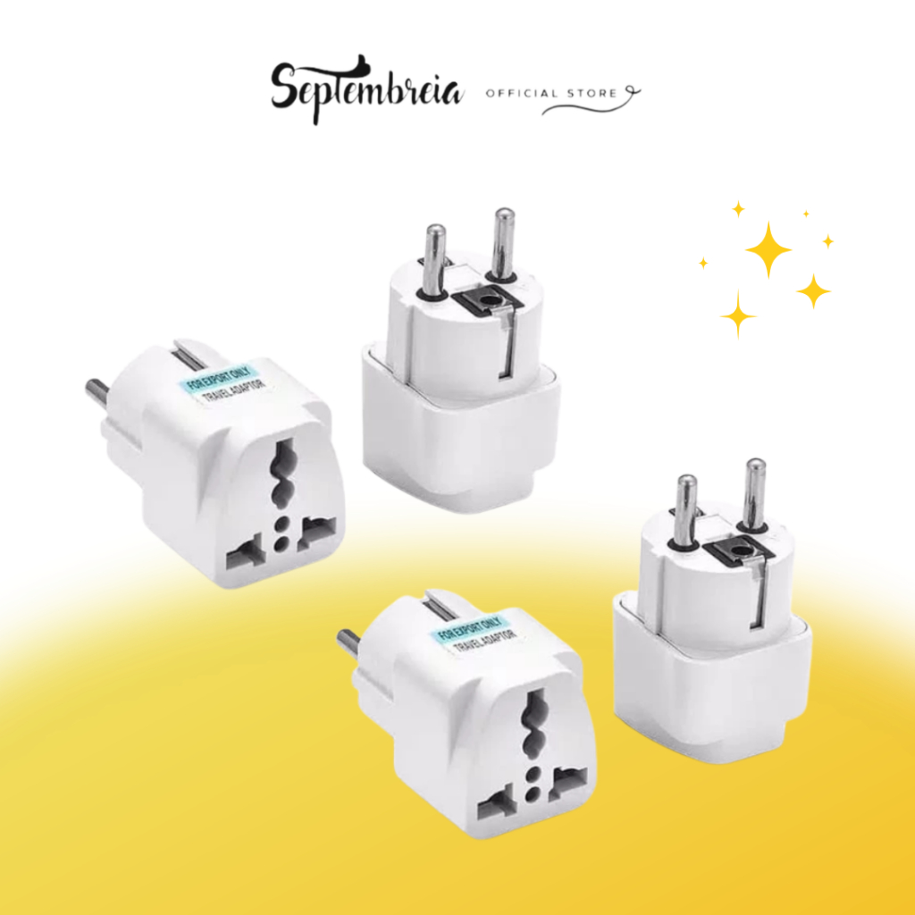 Colokan Adaptor Universal Adaptor Kaki 3 Travel Adapter Colokan Kaki 3