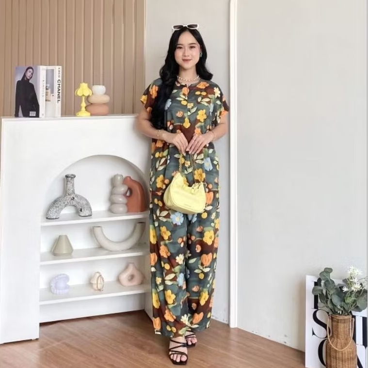 Aisha One Set by HD.id Dailywear Busui Friendly Piyama Jumbo