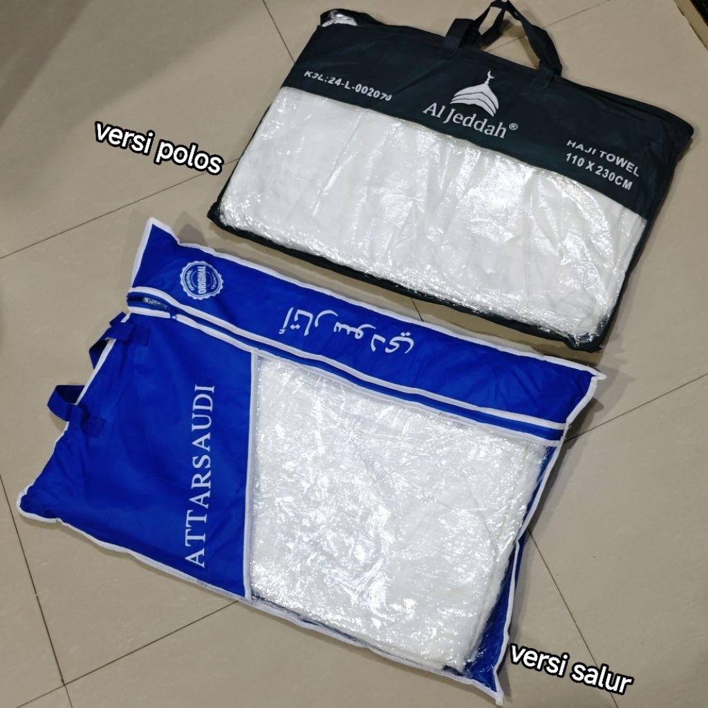 Baju ihram laki pria dua lembar al-jeddah attarsaudi / Baju ihram umrah haji pria dewasa