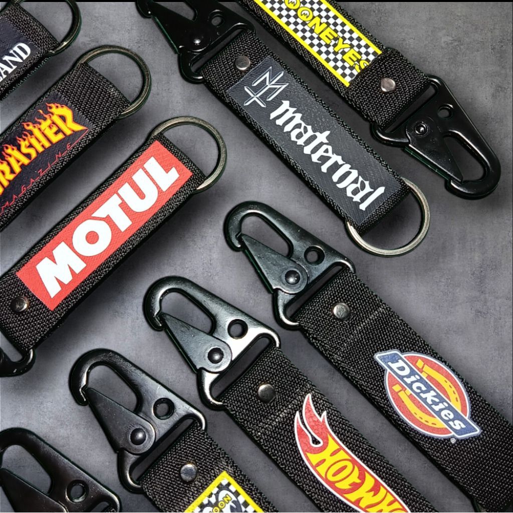 Keychain Carabiner Hook / Gantungan Kunci Webbing