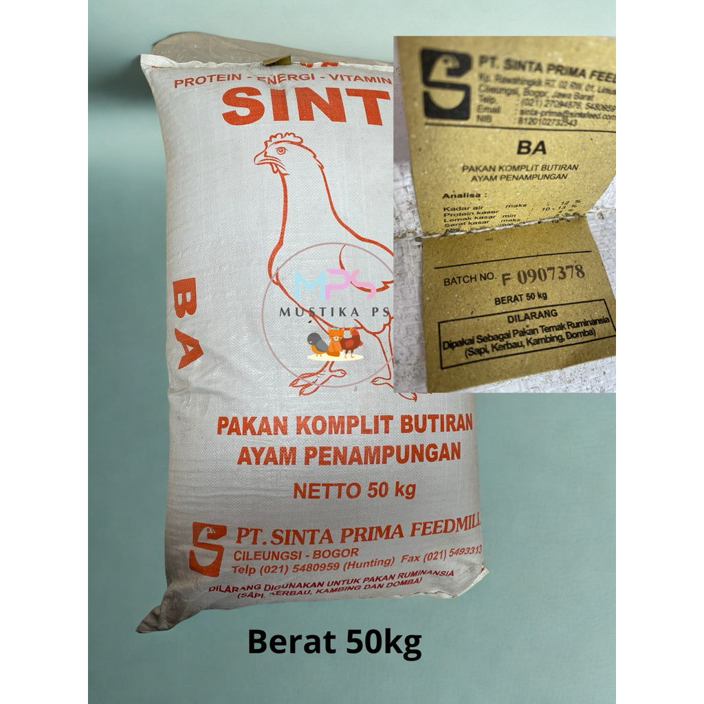 Pakan Komplit  Butiran Ayam Penampungan (BA) SINTA 50KG (Karung)