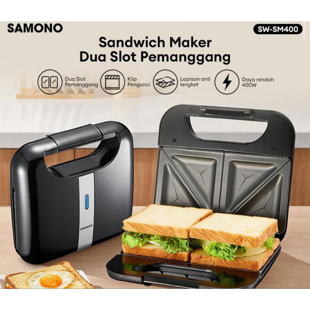 SAMONO SANDWICH MAKER SW-SM400 - LOW WATT 400