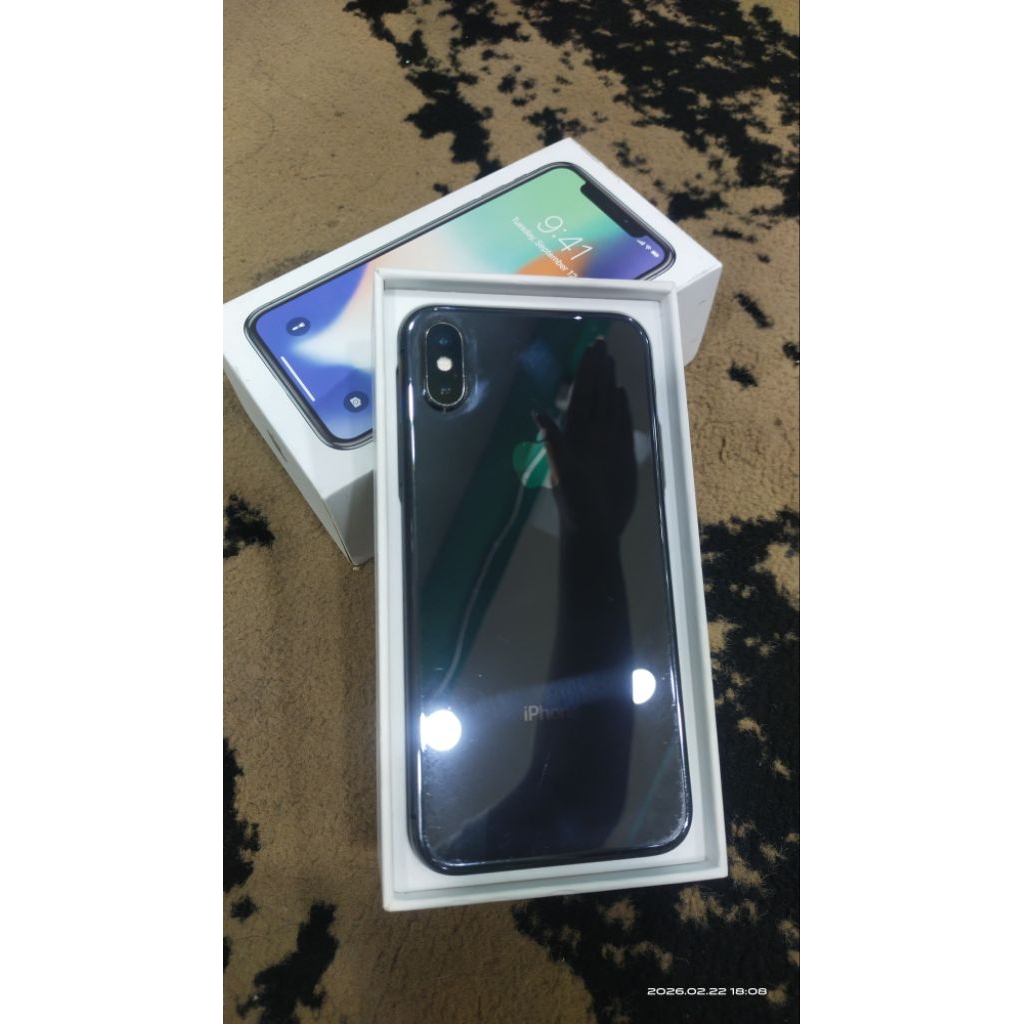 iPhone X 64GB inter all operator fullset Hb100% minus face id off trothoun off fungsi lainnya aman