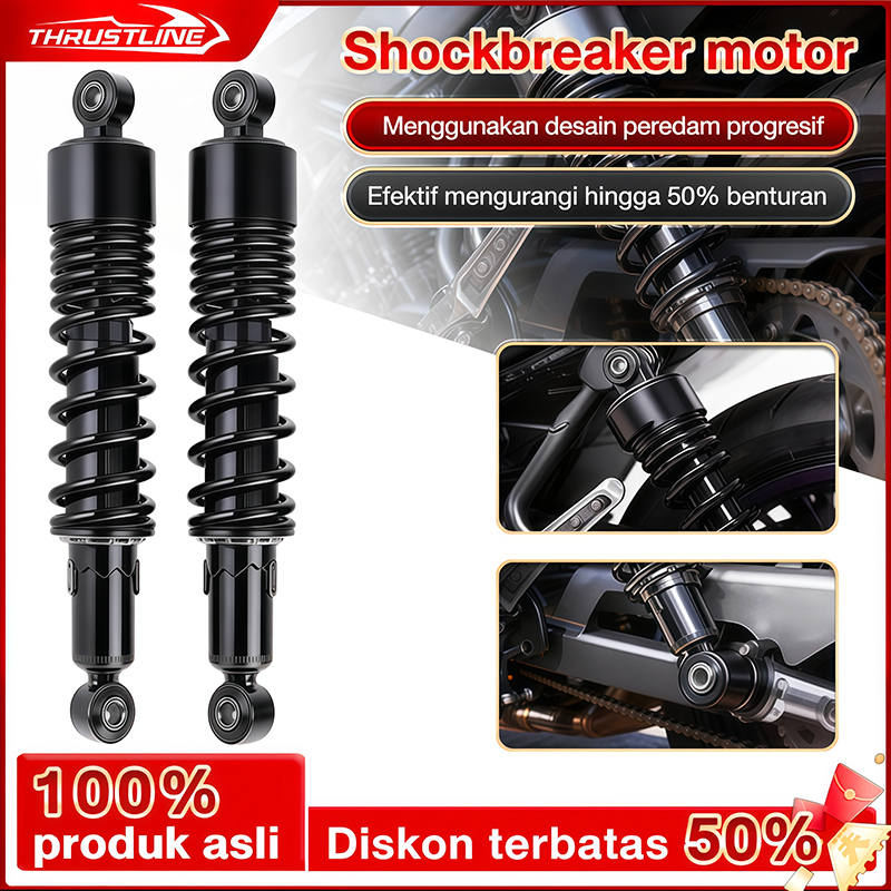 2 Pcs Shockbreaker Belakang Motor 310mm Universal Kualitas Racing Untuk Semua Jenis Motor