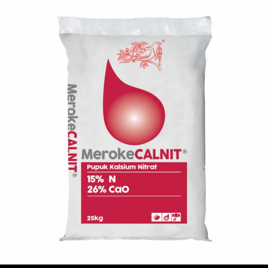 PUPUK MEROKE CALNIT 25KG ORIGINAL KEMASAN PABRIK
