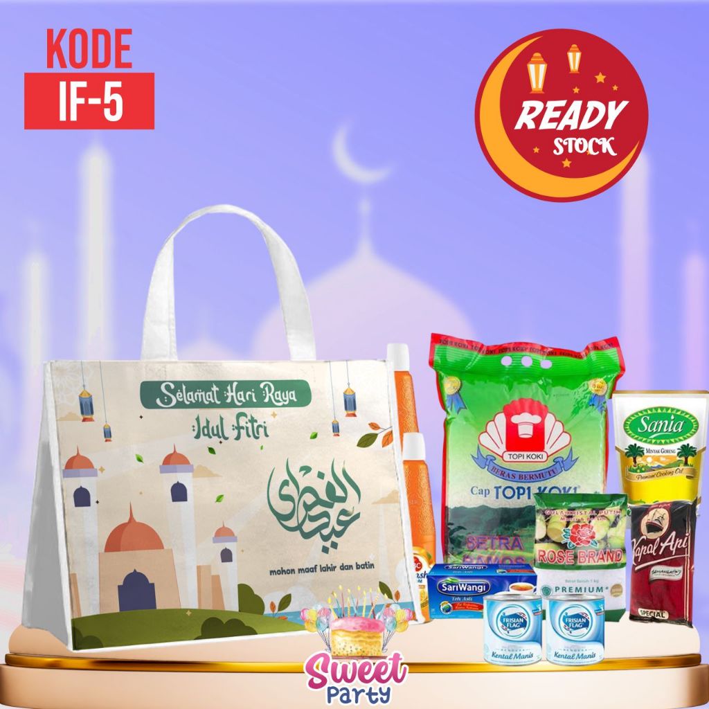 Goodie Bag Tas Parcel Jumbo Idul Fitri Bingkisan Lebaran Tas Parcel Sembako Hari Raya Idul Fitri