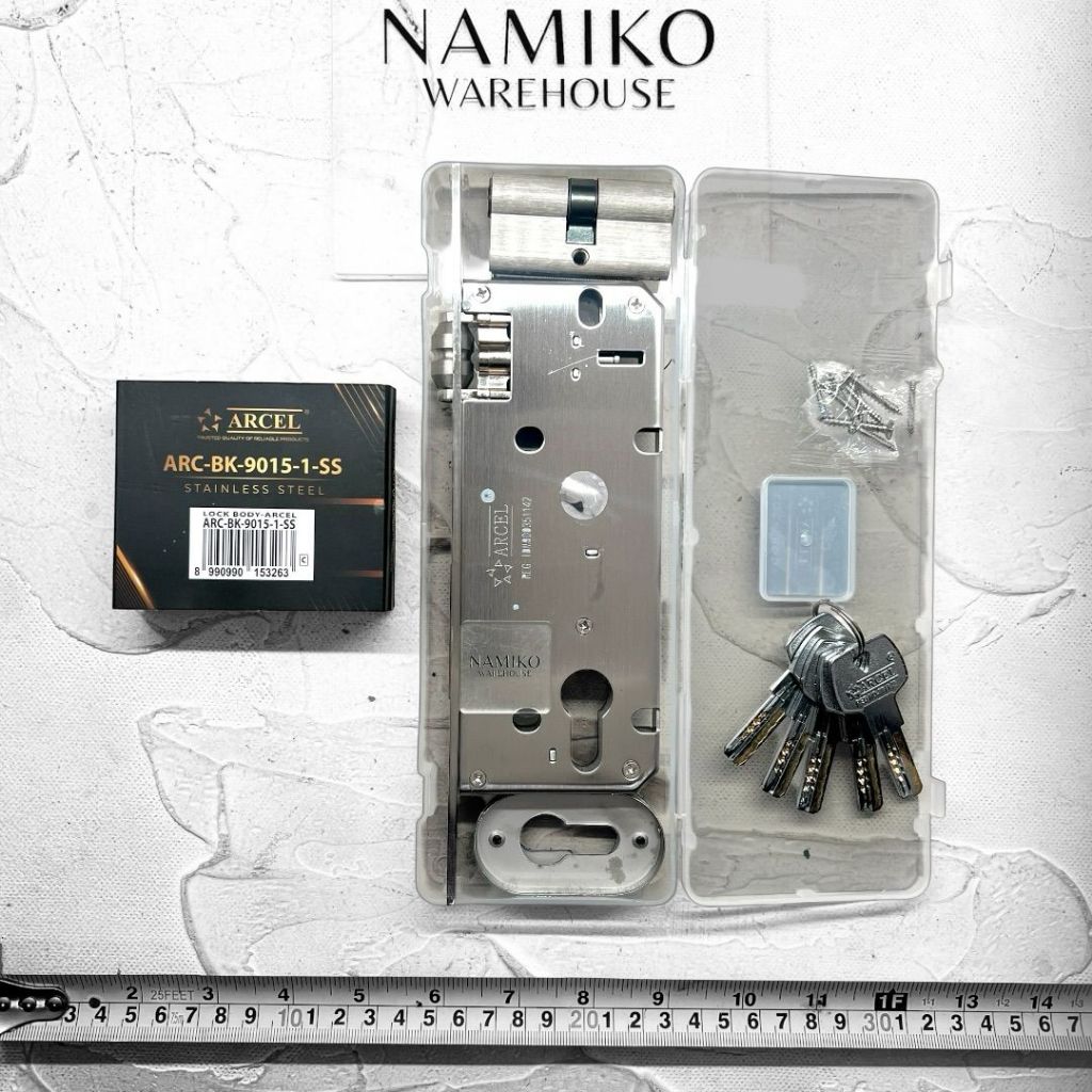 ARCEL Body Kunci Pelor Pintu Kupu Tarung Stainless Steel 9015