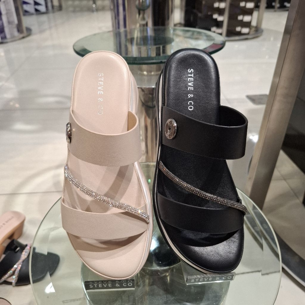 Sandal Wedges Wanita Brand STEVE&CO ORI
