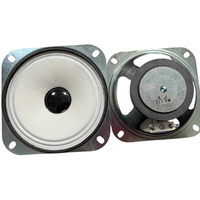 Speaker 4 Inch Hitam Putih 2 Ohm 5W Fullrange Driver Warna Putih Hitam