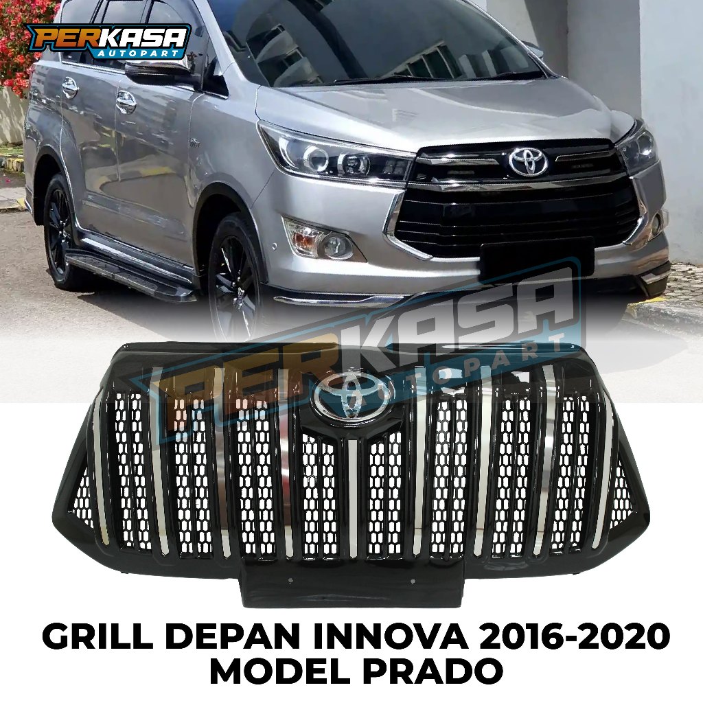 Grill Innova Reborn Ventuter 2016-2020 Model Prado Elegan & Sporty + Logo Toyota
