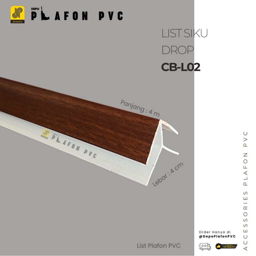 List Siku Plafon PVC