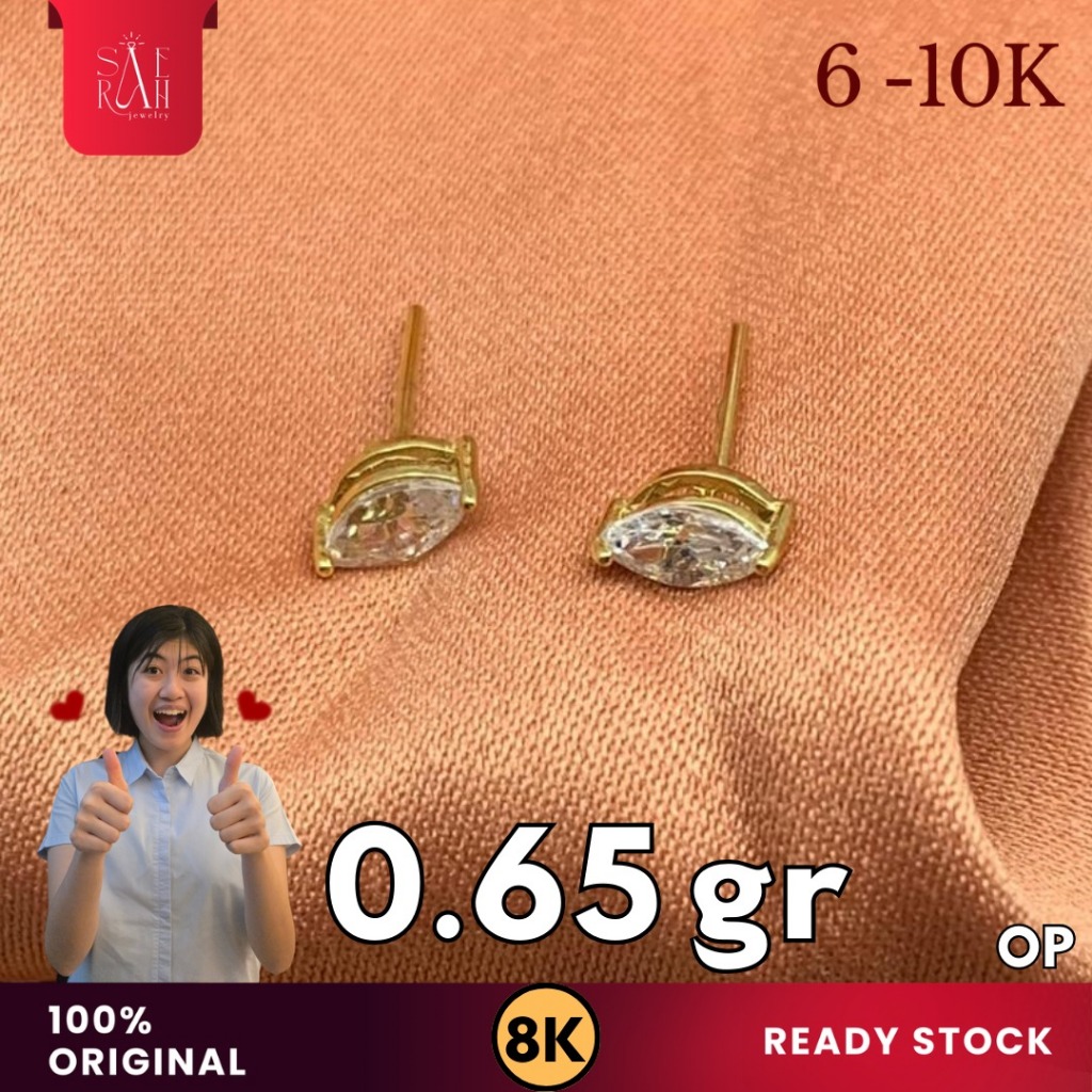 Tindik Emas 8K - Toko Emas Saerah - 0.65 Gram 56
