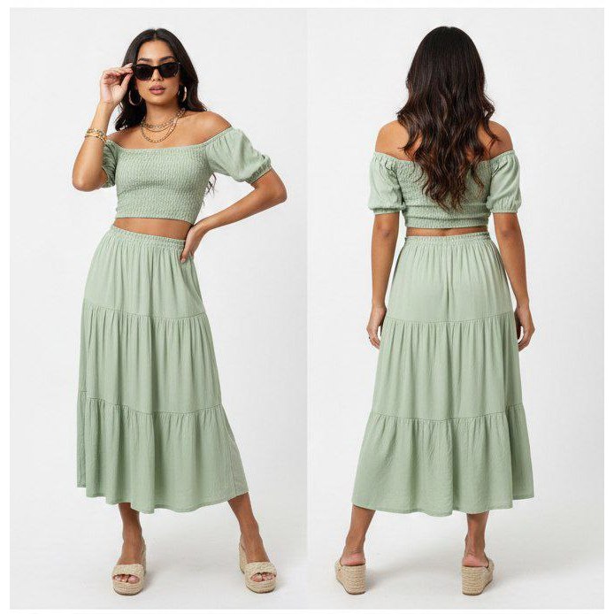 SET SABRINA POLOS SS001 SABRINA PANTAI/DASTER BUSUI FRENDLY JUMBO/ GAMIS