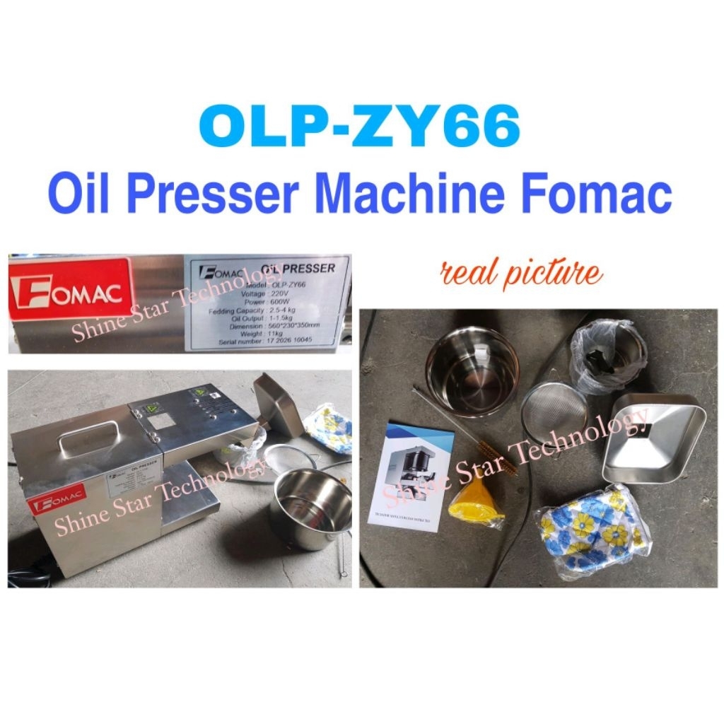 Fomac Oil Pressor OLP-ZY66 Mesin Pemeras Minyak Biji-bijian