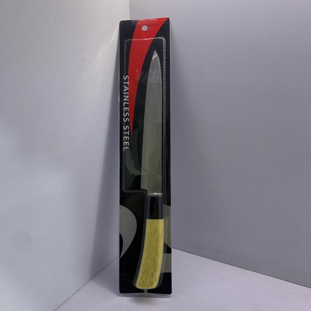 Pisau Chef Stainless Steel Panjang / Chef Knife Tajam Anti Karat / Pisau Dapur Serbaguna